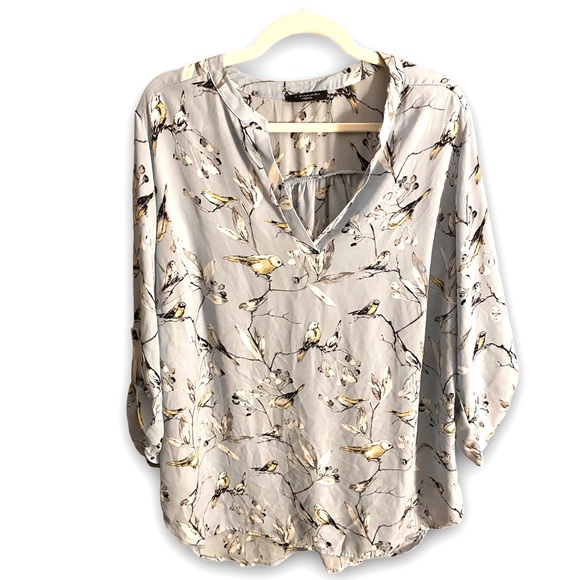 Tops Bird Print Blouse Poshmark